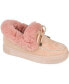 Women's Midnight Faux Fur Moc Slippers