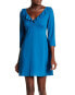 Cooper & Ella 154116 Women's Signe V-neck Ruffle Dress Ocean Sz. XXS