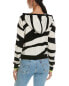 Brodie Cashmere Sporty Zebra Zip Hoodie Women's