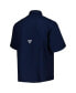 Men's Navy Seattle Mariners Tamiami Omni-Shade Button-Down Shirt