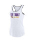 Women's Ash LSU Tigers Fuel Racerback Tank Top