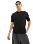 Calvin Klein nano logo interlock t-shirt in black