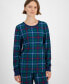 Family Pajamas Women's 2-Pc. Cotton Plaid Pajamas Set, Created for Macy's