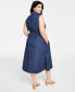 Plus Size Denim Shirtdress