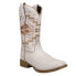 Roper Monterey Aztec Southwest Square Toe Cowboy Womens White Casual Boots 09-0