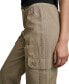 Women's Straight-Leg High-Waist Adjustable-Cuff Cargo Pants