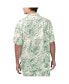 Men's Tan Philadelphia Eagles Sand Washed Monstera Print Party Button-Up Shirt