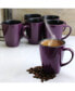 Mulberry 14 Ounce Stoneware Mugs, Set of 6