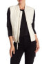 Vince 164632 Women's Strand Collar Zip Front Quilted Vest Solid Ivory Sz. XS