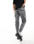 Bershka cargo contrast pocket detail in grey