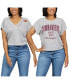 Women's Heather Gray Washington Commanders Reversible T-Shirt