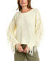 Raga Forever Fringe Sweater Women's White Xs