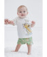 Baby Boys Mickey Mouse Lion King Donald Duck Simba Pluto Waffle Knit T-Shirt Shorts Outfit Set Newborn to