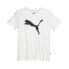 Puma Essential Cat Logo Crew Neck Short Sleeve T-Shirt Womens White Casual Tops