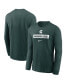 Men's Green Michigan State Spartans 2024 Sideline Legend Performance Long Sleeve T-Shirt