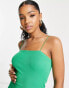 Only jersey cami bodycon mini dress in bright green