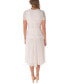 Women's Lace-Bodice Pleated Dress