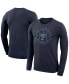 Men's Navy Villanova Wildcats Basketball Icon Legend Performance Long Sleeve T-shirt