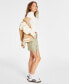 Juniors' Cotton Cargo Pocket Mini Skirt