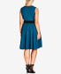 Trendy Plus Size Pleated A-Line Dress