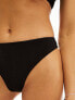 & Other Stories mix and match crinkle high waist bikini bottoms in black