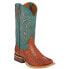 Tony Lama Leighton Caiman Square Toe Cowboy Womens Size 5.5 B Western Cowboy Bo