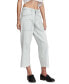 Women's Striped Patch-Pocket Wide-Leg Jeans