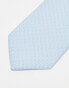 ASOS DESIGN tie with texture in light blue