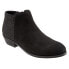 Softwalk Rocklin S1457-030 Womens Black Narrow Leather Ankle & Booties Boots