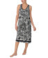 Women's Printed Sleeveless Nightgown