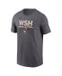 Men's Charcoal Washington Nationals 2-Hit Speed City Connect T-Shirt