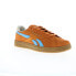 Reebok Club C Grounds UK Mens Orange Suede Lace Up Lifestyle Sneakers Shoes 10.5