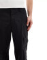 AllSaints Verge straight leg cargo trousers in black