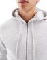 COLLUSION shrunken fit hoodie in grey