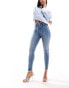 River Island skinny leg jean in mid-blue