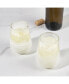 Glass Freeze Wine Glass, Set of 2