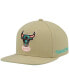 Men's Khaki Chicago Bulls 1996 NBA Finals Hardwood Classics Malibu Sunrise Fitted Hat