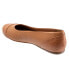 Softwalk Sonoma Cap Toe S1907-256 Womens Brown Wide Ballet Flats Shoes