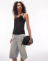 Topshop sheer corsage cami in black