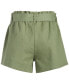 Big Girls Tie-Belt Cotton Twill Shorts