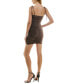 Juniors' Metallic Ruched Sheath Dress