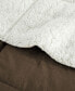 Classic 3 Piece Mediumweight Quilt Sherpa Ultra-Soft Reversible Down Alternative Comforter Set, Queen