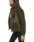 Women's Mixed Sherpa And Quilt Bomber Jacket