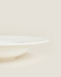 Bone china pasta plate