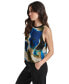 Women's Printed Chiffon Sleeveless Blouse