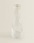 Bohemia crystal bottle with gold rim