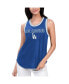 Women's Royal Los Angeles Dodgers Strategy Tank Top