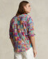 Men's Classic-Fit Patchwork Madras Workshirt