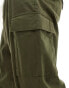 ONLY & SONS loose fit utility cargo with cuff in khaki