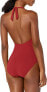 Gottex 281614 Women's Standard Divine Halter V Neck One Piece, Scarlet Red, 40